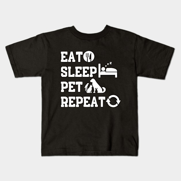 Pet Lovers Kids T-Shirt by NomiCrafts